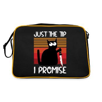 Halloween Black Cat: « Juste le conseil que je promets » - Sac Retro - noir/or - Dos