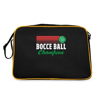 Bocce Bocce Ball Bouler Boulen Cadeau - Sac Retro - noir/or - Dos