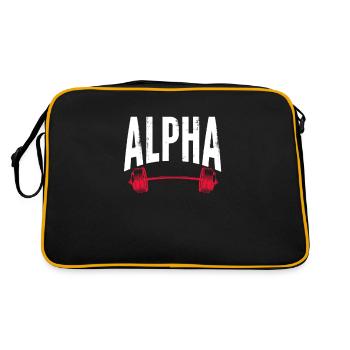 Bodybuilder Body Building Fitness Gym Cadeau - Sac Retro - noir/or - Dos