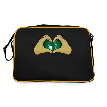 Union africaine - Sac Retro - noir/or - Dos