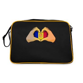 Andorra - Retro Bag - black/gold - Back