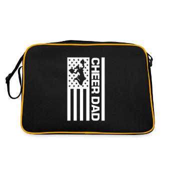 Cheerleader - Retro Tasche - Schwarz/Gold - Hinten