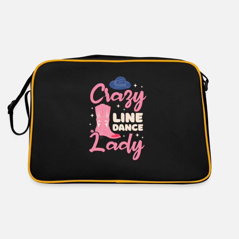 Linedance Country Line Dancer Linedancing Geschenk Retro Tasche