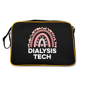 Dialysis Tech Dialysis Nurse Appreciation Funny - Retro Bag - black/gold - Back