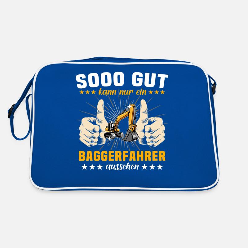 Baggerfuehrer Baggerfahrer Retro Tasche