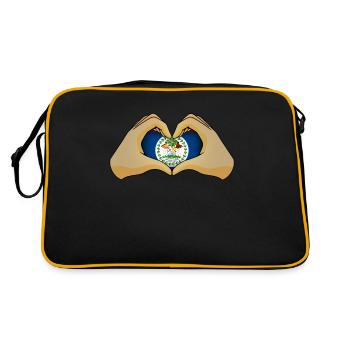 Belize - Sac Retro - noir/or - Dos