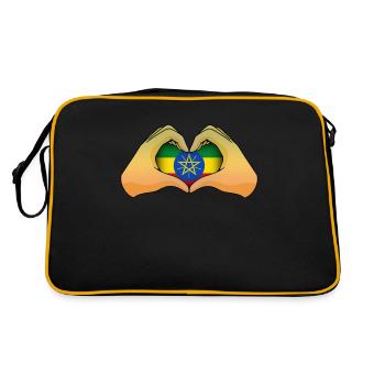 Ethiopia - Retro Bag - black/gold - Back