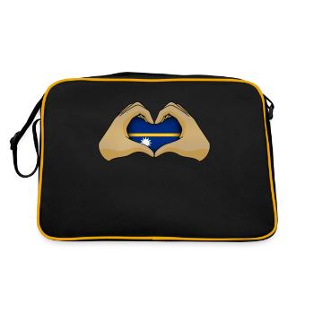 Nauru - Sac Retro - noir/or - Dos