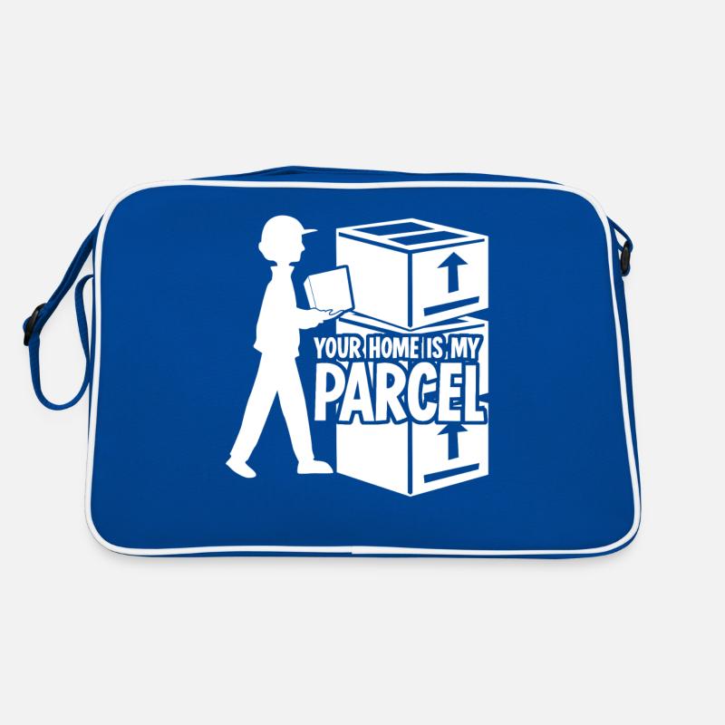 Parcel deliverer Parcel carrier Postal deliverer Retro Bag