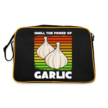Garlic garlic smell - Retro Bag - black/gold - Back