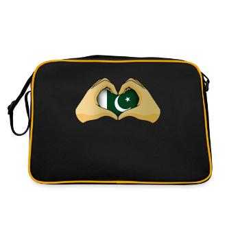 Pakistan - Sac Retro - noir/or - Dos