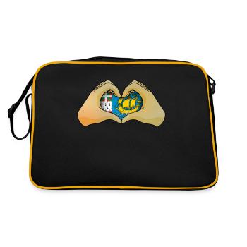 Saint Pierre and Miquelon - Retro Bag - black/gold - Back