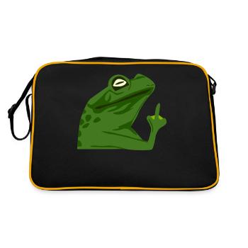 Frog Middle Finger Frogs - Retro Bag - black/gold - Back