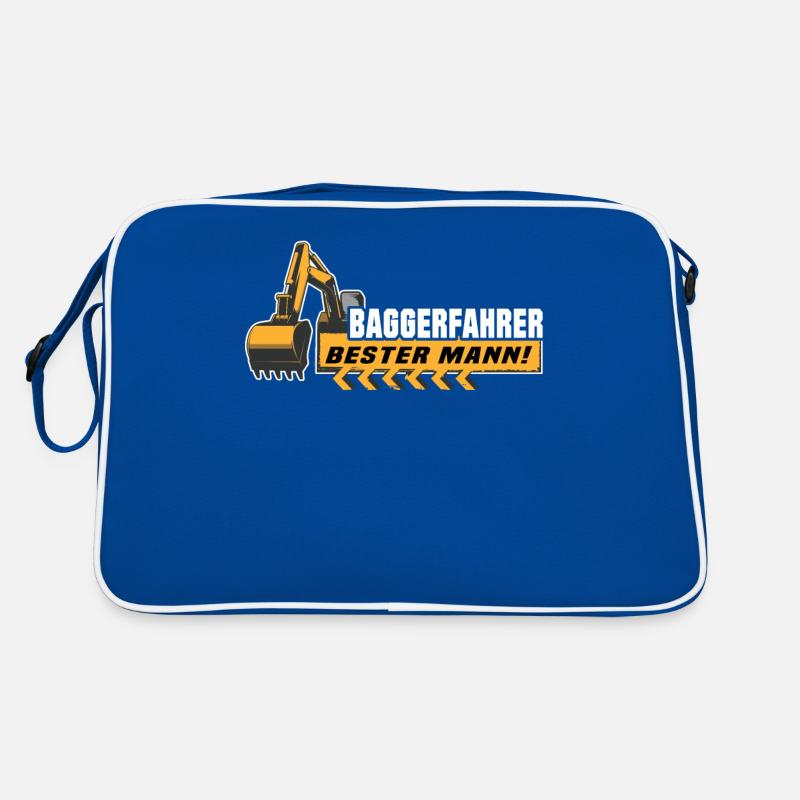 Baggerführer Baggerfahrer Retro Tasche