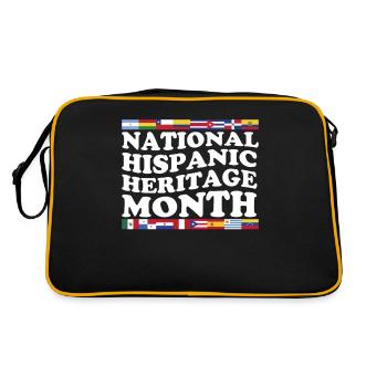 Mois du patrimoine hispanique Pays latino-américains nationaux - Sac Retro - noir/or - Dos