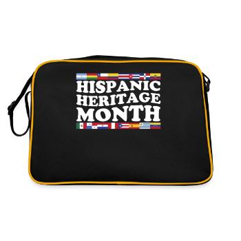 Mois du patrimoine hispanique Drôle d’espagnol hispanique - Sac Retro - noir/or - Dos