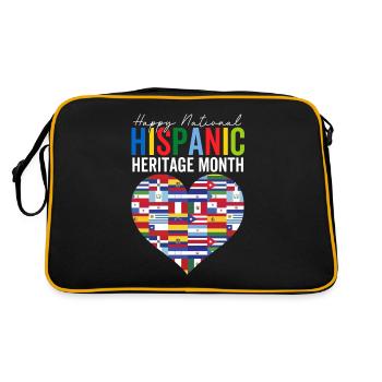 Mois national du patrimoine hispanique Hispanique Latino - Sac Retro - noir/or - Dos