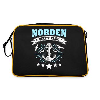 Norden - Retro Tasche - Schwarz/Gold - Hinten