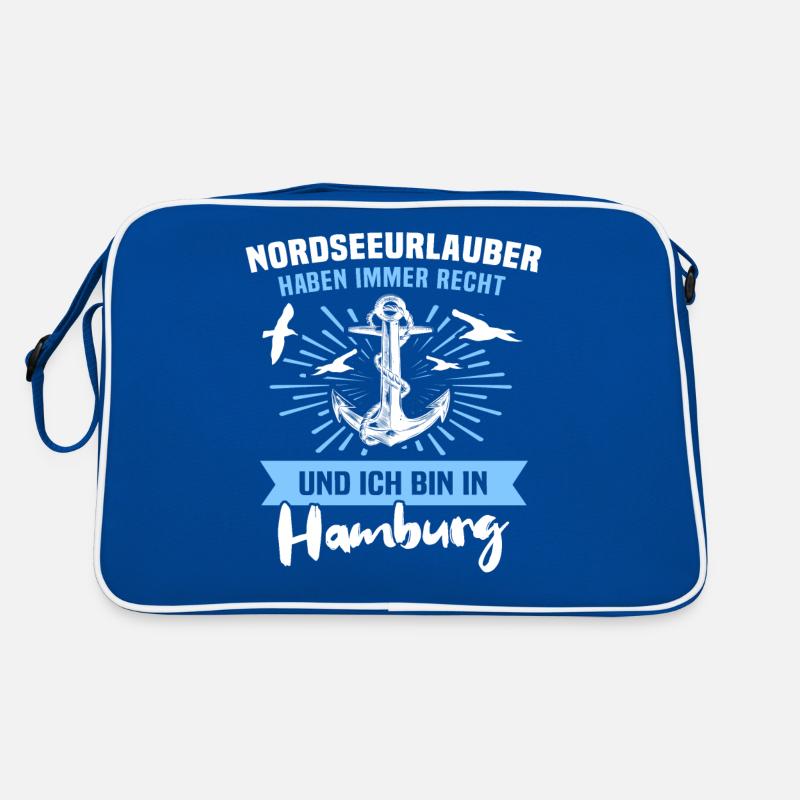 Hamburg Urlaub Retro Tasche