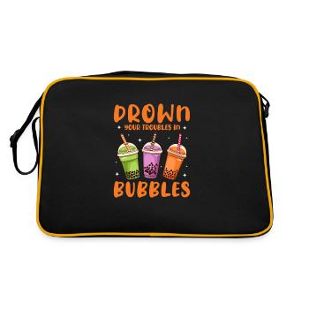 Bubble Tea - Retro Bag - black/gold - Back