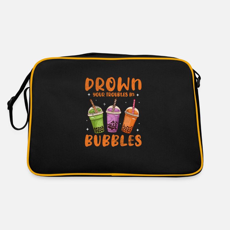 Bubble Tea Boba Tea Kawaii Geschenk Retro Tasche