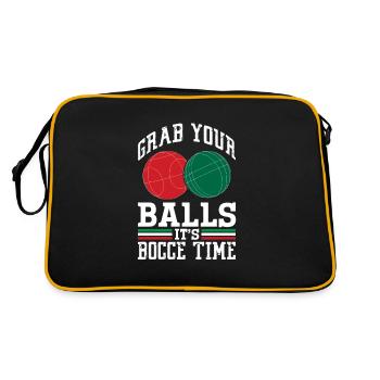 Bocce Bocce Ball Bouler Boulen Cadeau - Sac Retro - noir/or - Dos