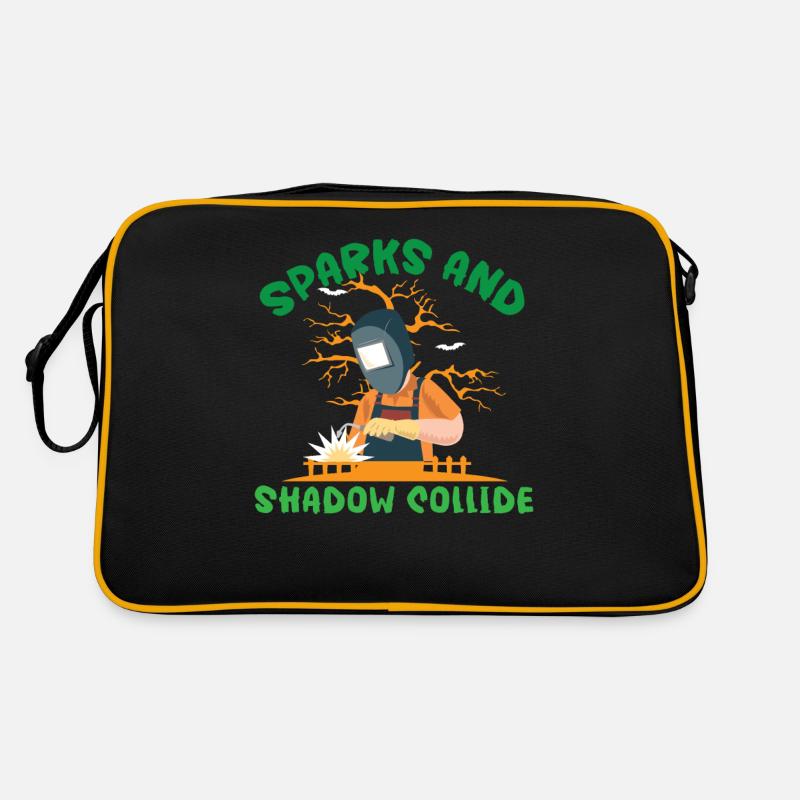 Sparks and shadows collide Spooky Welder Hall Retro Bag