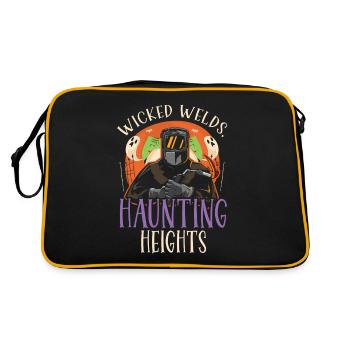 Evil Welds Ghostly Heights Welder Hal - Retro Bag - black/gold - Back