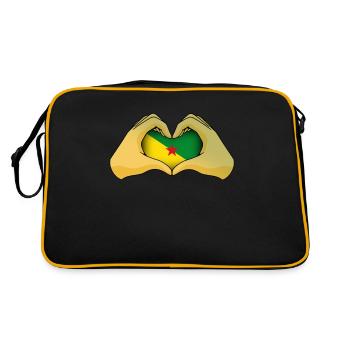 Guyane française - Sac Retro - noir/or - Dos