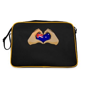 Heard and Mcdonald Islands - Retro Bag - black/gold - Back