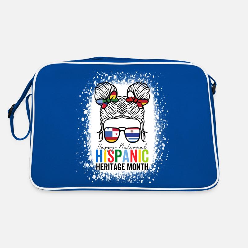 National Hispanic Heritage Month Messy Bun Retro Bag
