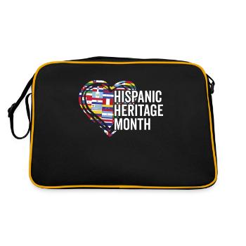 Mois du patrimoine hispanique Drapeau hispanique drôle - Sac Retro - noir/or - Dos