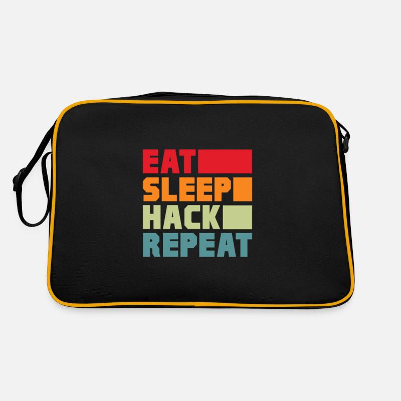 Hacker Coder Computerfreak Nerd Hacking Geschenk Retro Tasche