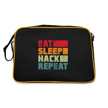 Hacker - Retro Bag - black/gold - Back