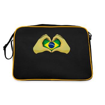 Brésil - Sac Retro - noir/or - Dos