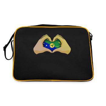 Île Christmas - Sac Retro - noir/or - Dos