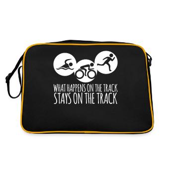 Triathlète Triathlètes Triathlon - Sac Retro - noir/or - Dos
