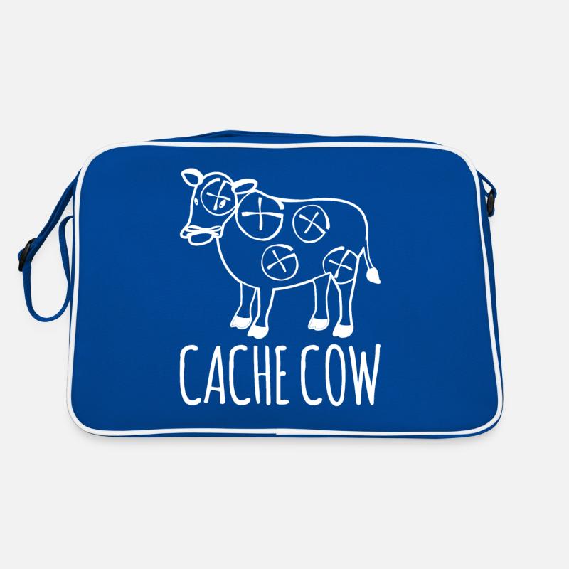 Geocacher Cache Vache Chasse au trésor Geocache Sac Retro
