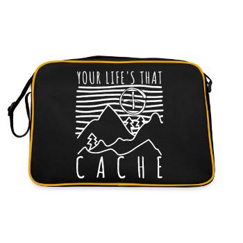 Chasse au trésor Geocacher Geocache - Sac Retro - noir/or - Dos