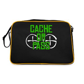 Geocacher Chasse au trésor Jogue Geocache - Sac Retro - noir/or - Dos