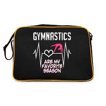 Turnen Rhythmische Sportgymnastik - Retro Tasche - Schwarz/Gold - Hinten