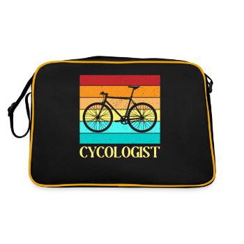 Cycologue élégant Retro Bicycle Design VTT - Sac Retro - noir/or - Dos