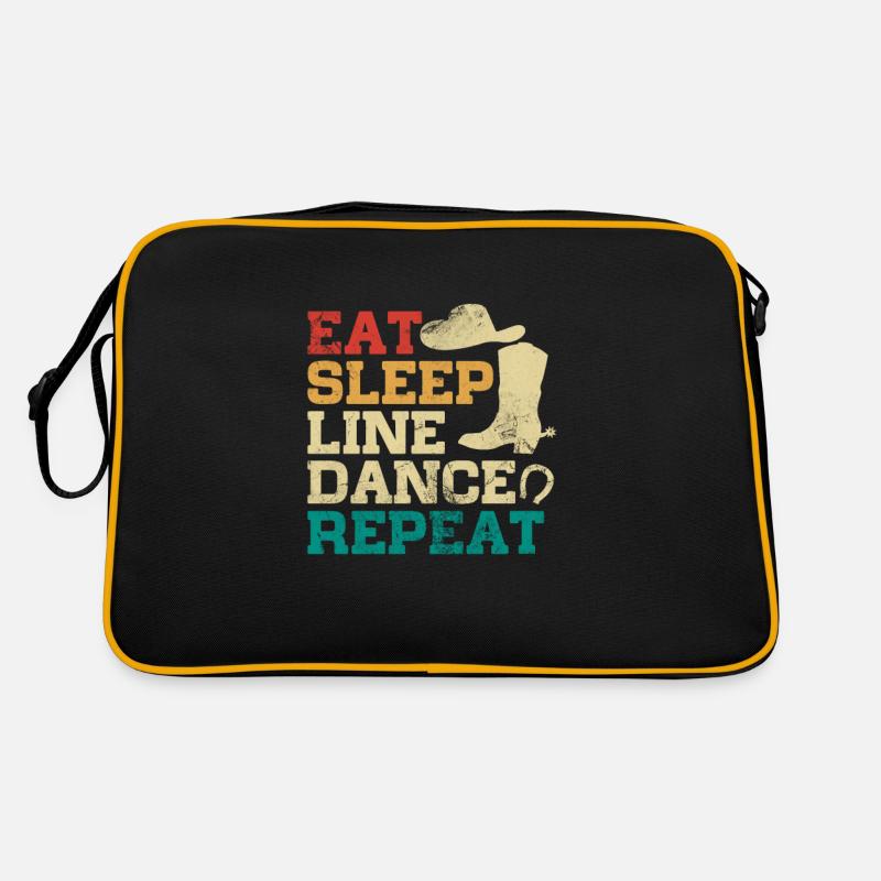 Linedance - Retro Tasche - Schwarz/Gold