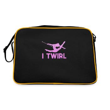 Baton Twirling - Sac Retro - noir/or - Dos