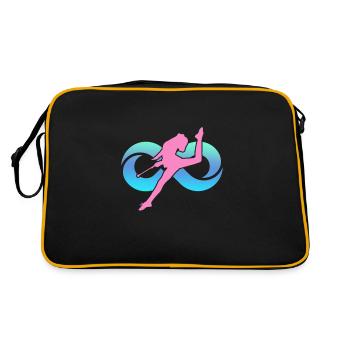 Baton Twirling Gymnastique Gymnastique Cadeau - Sac Retro - noir/or - Dos
