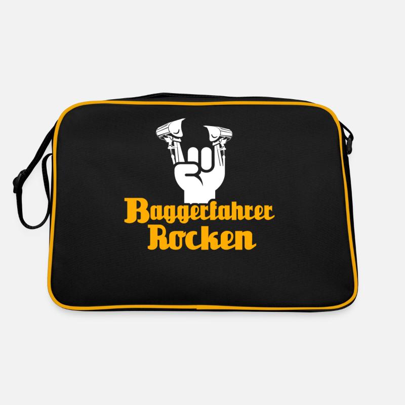 Baggerfahrer Bagger Retro Tasche