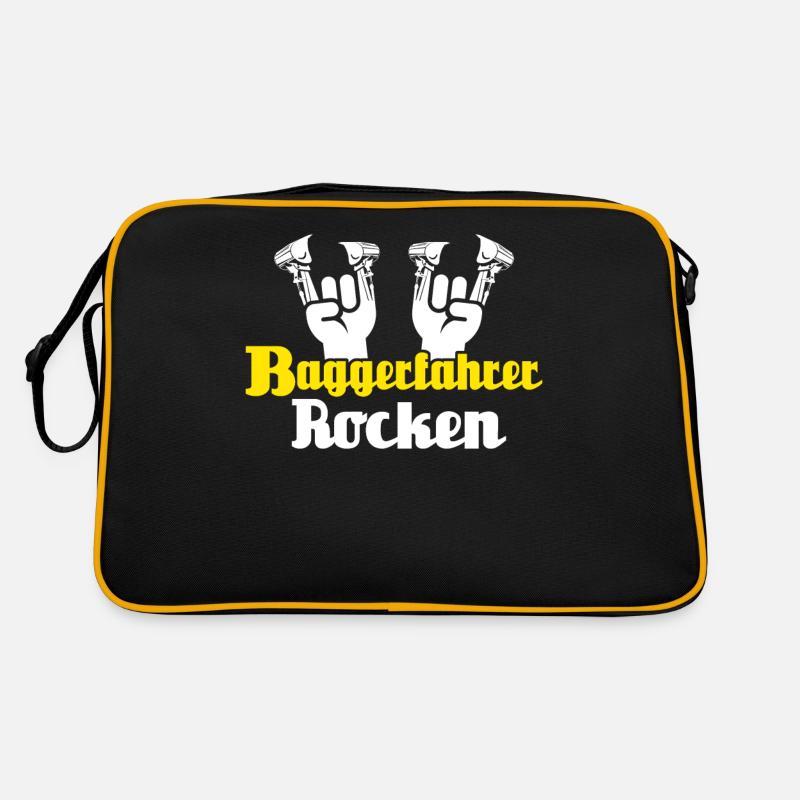 Baggerfahrer Retro Tasche