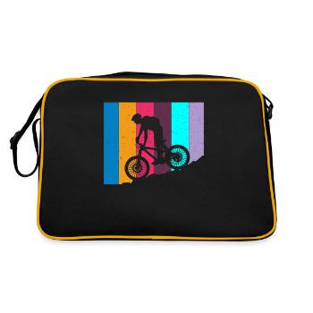 Retro Bike MTB: Mountain Adventure Offroad Downhill - Sac Retro - noir/or - Dos