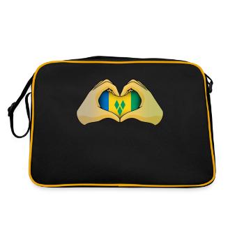 Saint Vincent et les Grenadines - Sac Retro - noir/or - Dos