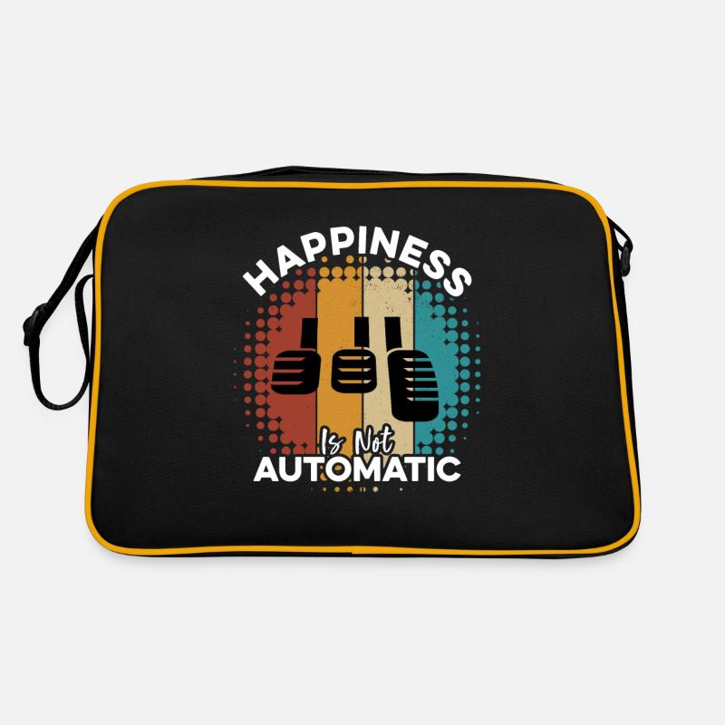 Le bonheur n’est pas un bâton de boîte de vitesses manuelle automatique Sac Retro